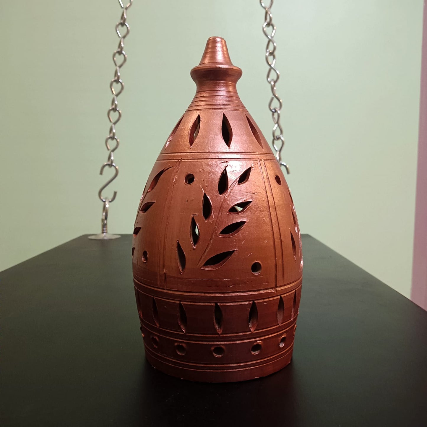 Terracotta decorative lamp