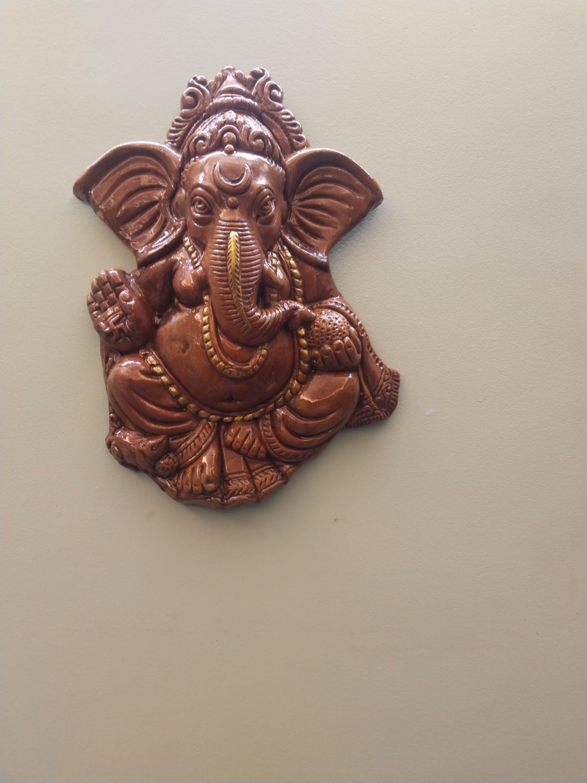 Terracotta Ganesha Wall Hanging