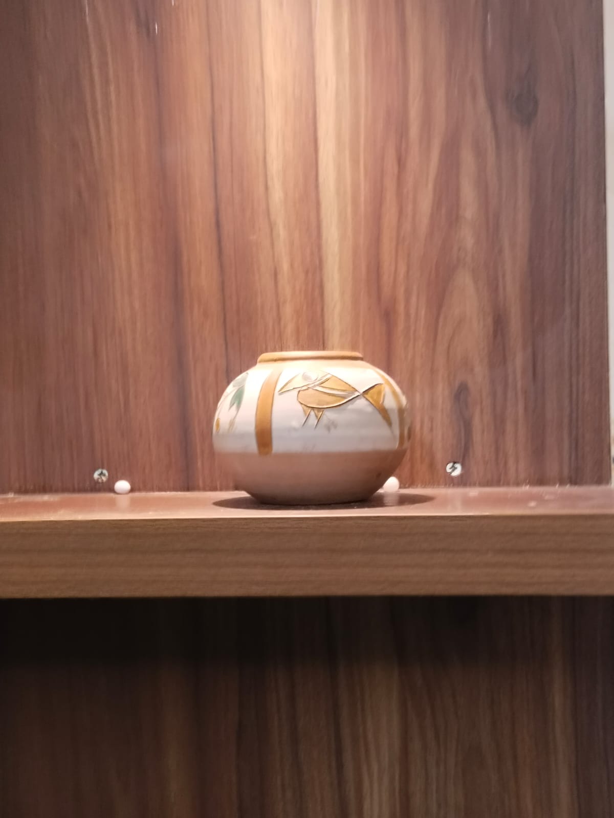 Hand-Painted Terracotta Shelf Pot