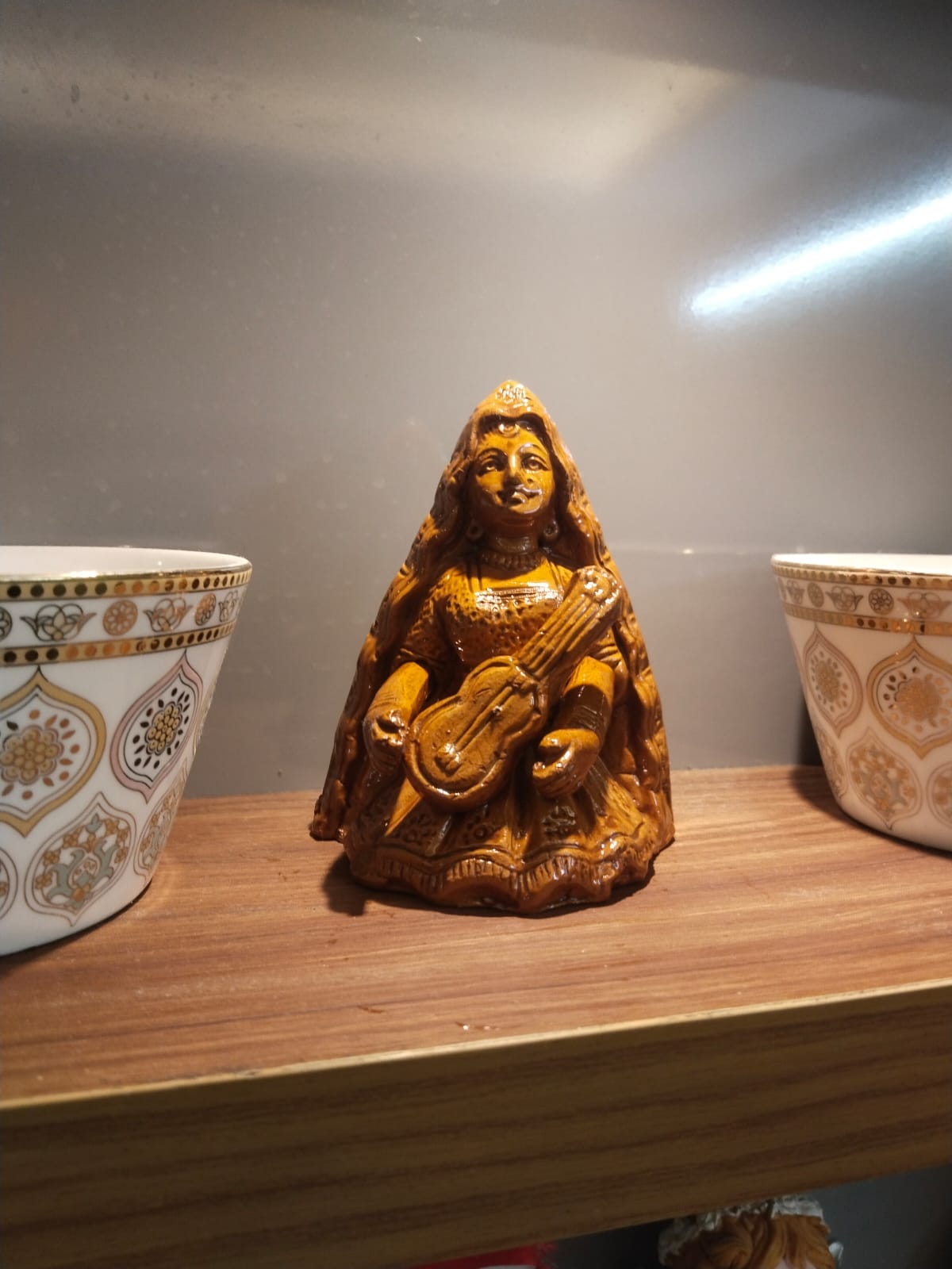 Handmade Kerala Terracotta Meera Bai Showpiece