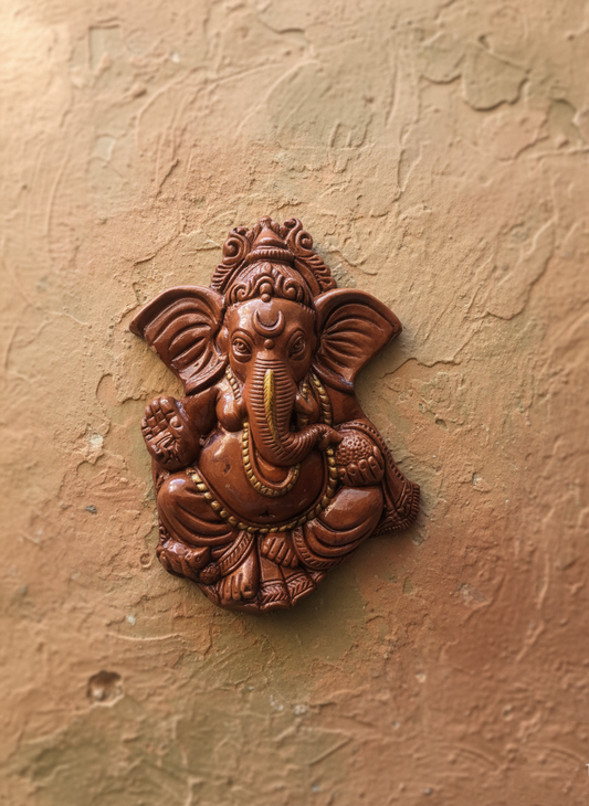 Terracotta Ganesha Wall Hanging