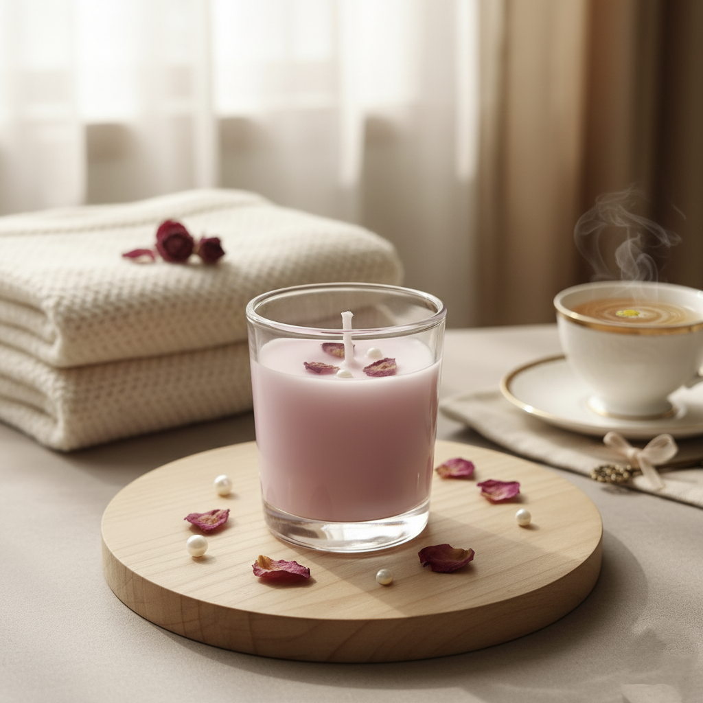 Rose Petal Infused Soy Candle