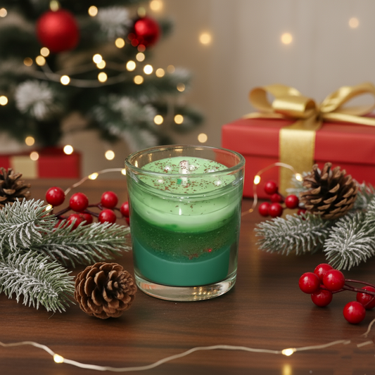 Pine Forest Scented Green Layer Candle