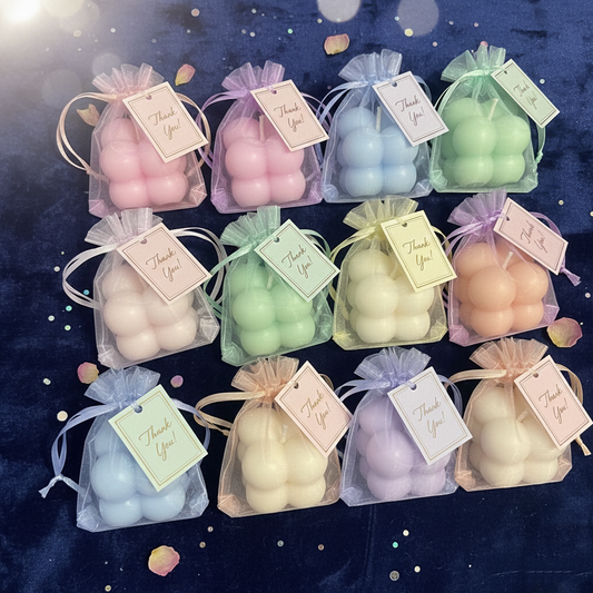 Geometric Bubble Candle(Better for return gifts)