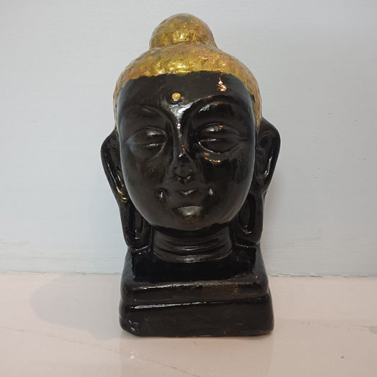 Sowpeace Premium Terracotta Meditating Buddha Head Tabletop