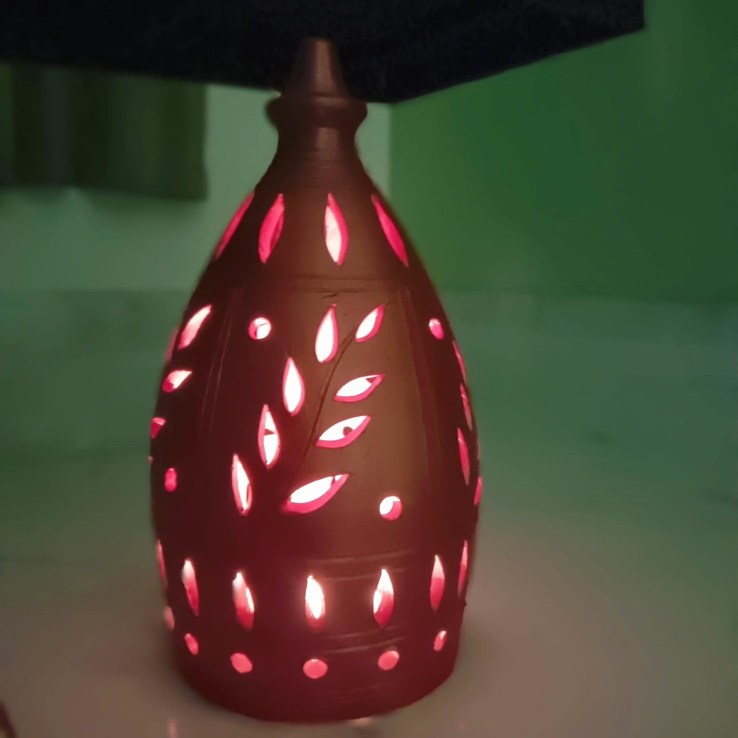 Terracotta decorative lamp