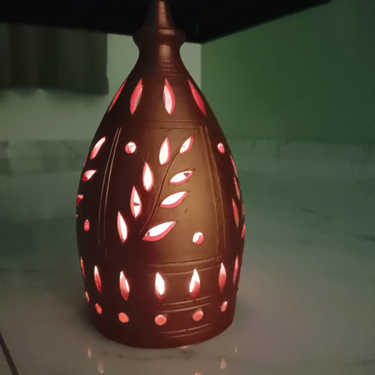 Terracotta decorative lamp