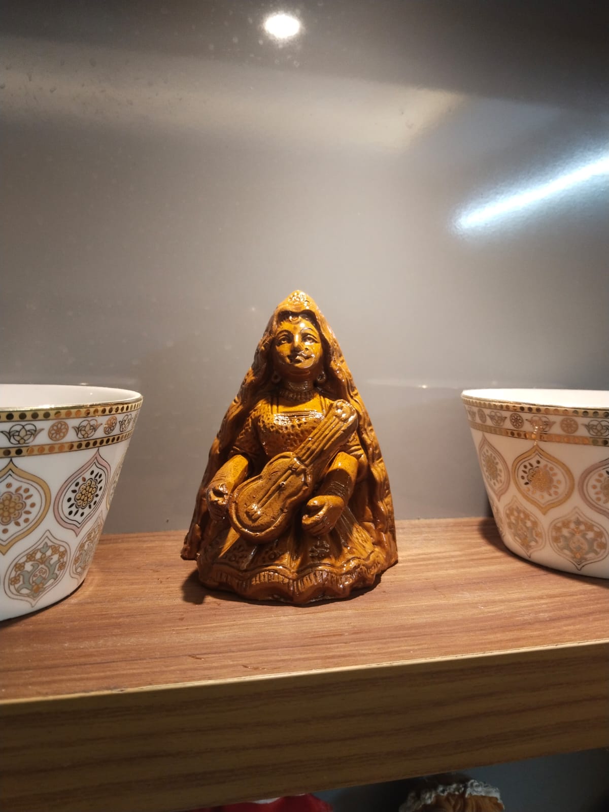 Handmade Kerala Terracotta Meera Bai Showpiece